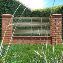 Premier Garden Supplies Premier Vogue Wooden Trellis Panel 6Ft X 3Ft (3 Pack) Horizontal Slatted Decorative Fencing Topper For Climbing Plant Support - thumbnail 4