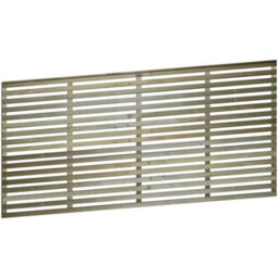 Premier Garden Supplies Premier Vogue Wooden Trellis Panel 6Ft X 3Ft (3 Pack) Horizontal Slatted Decorative Fencing Topper For Climbing Plant Support - thumbnail 3