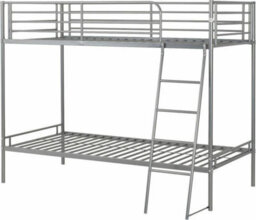 Seconique Brandon 3 Feet Bunk Bed - L128 X W197 X H160 Cm - Silver - thumbnail 2