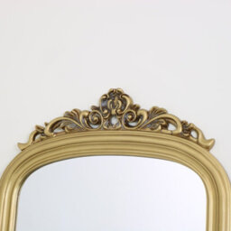 Melody Maison Tall Gold Ornate Vintage Wall / Leaner Mirror 80Cm X 180Cm - thumbnail 3