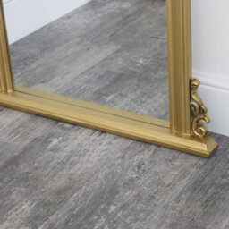 Melody Maison Tall Gold Ornate Vintage Wall / Leaner Mirror 80Cm X 180Cm - thumbnail 4