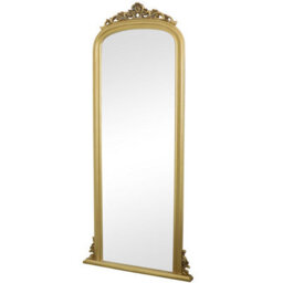 Melody Maison Tall Gold Ornate Vintage Wall / Leaner Mirror 80Cm X 180Cm - thumbnail 6