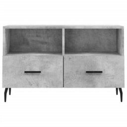 Berkfield Sturdy Tv Cabinet Concrete Grey 80X36X50 Cm Engineered Wood - thumbnail 5