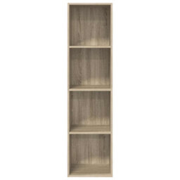 Berkfield Practical Wall-Mounted Tv Cabinet Sonoma Oak 37X37X142.5 Cm Engineered Wood - thumbnail 7