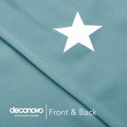 Deconovo Thermal Insulated Blackout Curtains, Eyelet Silver Star Foil Printed Curtains, W55 X L90 Inch, Sky Blue, 2 Panels - thumbnail 8