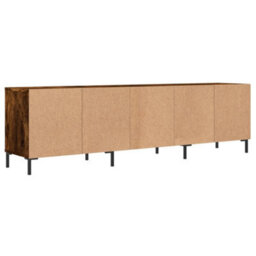 Berkfield Tv Cabinet Smoked Oak 150X30X44.5 Cm Engineered Wood - thumbnail 8