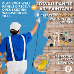 Novecrafto Decorative 3D Wall Panels (96X48 Cm) Pack Of 6 Sheets Cover 2.76 M² (29.76 Ft²) Pvc Wall Cladding In Natural Oak Wood Pattern - thumbnail 8
