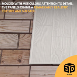 Novecrafto Decorative 3D Wall Panels (96X48 Cm) Pack Of 6 Sheets Cover 2.76 M² (29.76 Ft²) Pvc Wall Cladding In Natural Oak Wood Pattern - thumbnail 4