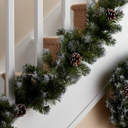 2700mm 9Ft Corbier Christmas Garland - Green - thumbnail 1