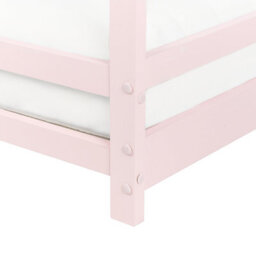 Beliani Kids Bed House Pine Wood Appy 90 X 200 Cm (Eu Single) Pastel Pink - thumbnail 8