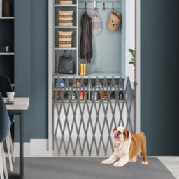 Bettacare Expandable Pet Barrier Xl, 60Cm - 230Cm, Grey, Wooden, Retractable Dog Safety Gate, Barrier For Puppy And Dog - thumbnail 6