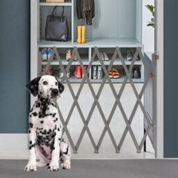 Bettacare Expandable Pet Barrier Xl, 60Cm - 230Cm, Grey, Wooden, Retractable Dog Safety Gate, Barrier For Puppy And Dog - thumbnail 7