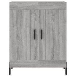 Berkfield Highboard Grey Sonoma 69.5X34X180 Cm Engineered Wood - thumbnail 8