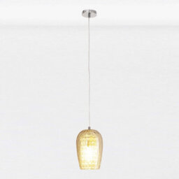 First Choice Lighting Set Of 2 Dimpled Glass And Jewelled Pendant Lights - thumbnail 2