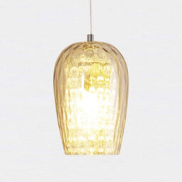 First Choice Lighting Set Of 2 Dimpled Glass And Jewelled Pendant Lights - thumbnail 4