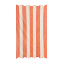 Allure Bath Fashions Large Scalloped Striped Beach Towel - Burnt Orange
