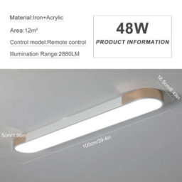Led Ceiling Light Dimmable Remote Control Oval Light Gold 100Cm - thumbnail 3