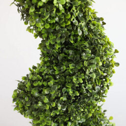 Pair Of 3Ft Artificial Topiary Spiral With Pot Garden Indoor Outdoor Wall Door Decoration Plant Potted Weatherproof Trees 90Cm - thumbnail 5