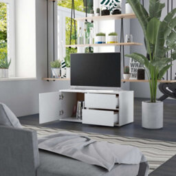 Berkfield Classic Tv Cabinet White 80X34X36 Cm Engineered Wood - thumbnail 3