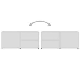Berkfield Classic Tv Cabinet White 80X34X36 Cm Engineered Wood - thumbnail 9
