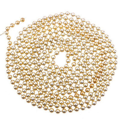 Shatchi 24Ft Metallic Bead Garland Christmas Decoration For Tree, Home Displays And Festive Craft Use - image 1