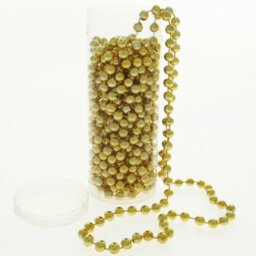 Shatchi 24Ft Metallic Bead Garland Christmas Decoration For Tree, Home Displays And Festive Craft Use - thumbnail 2