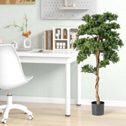 Gainoom Artificial Boxwood Topiary Tree Faux Potted Plants W/ Fade-Resistant Pe Leaves - thumbnail 5