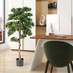 Gainoom Artificial Boxwood Topiary Tree Faux Potted Plants W/ Fade-Resistant Pe Leaves - thumbnail 7