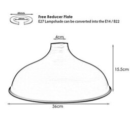 Vintage Country Barn Style Pendant Lamp Shade Brushed Copper Metal, Easy Fit No Wiring - thumbnail 4