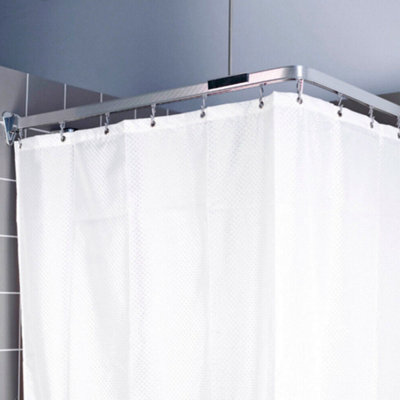 Euroshowers Flexible Bendy Bendi Shower Curtain Track Rail 300Cm  - Chrome - image 1