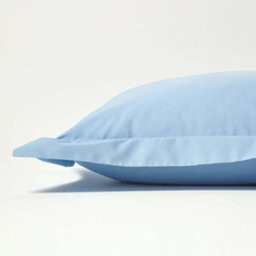 Homescapes Blue Egyptian Cotton Oxford Pillowcase 200 Tc - thumbnail 2