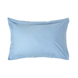 Homescapes Blue Egyptian Cotton Oxford Pillowcase 200 Tc