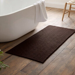 Moonlight Bedding Plush Chenille Bathroom Floor Mat Non-Slip Quick-Dry Absorbent Bathroom & Doorway Shower Rug Brown 60X90 Cm - thumbnail 7