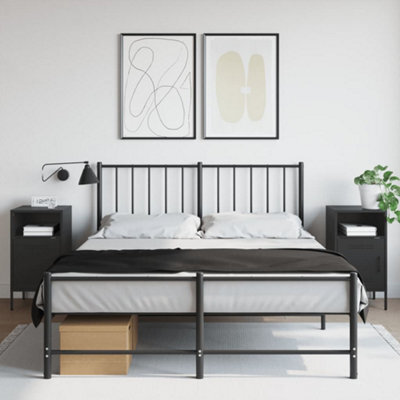 Berkfield Bedside Cabinets 2 Pcs Black 36X39X68 Cm Steel - image 1