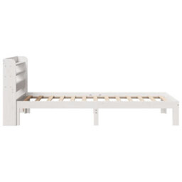 Berkfield Bed Frame With Headboard Without Mattress White 100X200 Cm - thumbnail 5