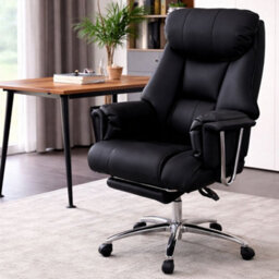 Levede Executive Office Chair Wide Spring Cushion Recliner Footrest - thumbnail 1