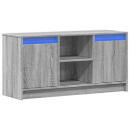 Berkfield Sturdy Tv Cabinet With Led Grey Sonoma 100X34X50 Cm Engineered Wood - thumbnail 3