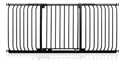Safetots Elite Pressure Safety Gate, 188Cm - 197Cm, Matt Black, Pressure Fit Stair Gate - image 1