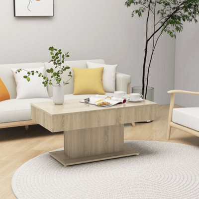 Vidaxl Coffee Table Sonoma Oak 96X50X45 Cm Engineered Wood - image 1