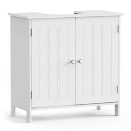 Under Sink Bathroom Cabinet, White Under Sink Storage Unit - thumbnail 1