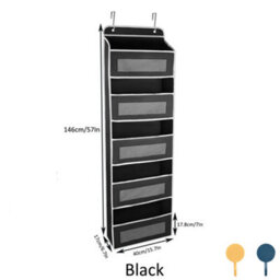 Over The Door Hanging Organiser Space Saving 5 Pockets Wardrobe Toys Storage New - thumbnail 2