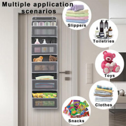 Over The Door Hanging Organiser Space Saving 5 Pockets Wardrobe Toys Storage New - thumbnail 4