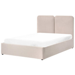 Beliani Ottoman Bed Fabric Arbois 140 X 200 Cm (Eu Double) Beige - thumbnail 4