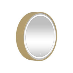 Royal Bathrooms Avenza 800 X 800mm Brushed Brass Frontlit Led Cabinet Illuminated Bathroom Mirror With Demister Pad & Touch Sensor - thumbnail 5