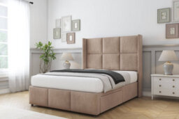 "Comfort Charlie Mink Naples Divan Bed Set No Drawers - 54"" Wingback & 12"" Footboard 3' Single" - thumbnail 2