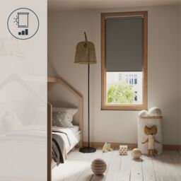 GoodHome Boreas Corded Concrete Grey Blackout Roller Blind (W)90Cm (L)180Cm - thumbnail 9