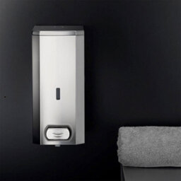 Cosmic Wall Mounted Soap Dispenser, Big Capacity 1,5L, Manual Soap Pump, Stainless Steel, Architect Collection - thumbnail 5