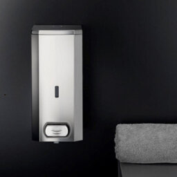 Cosmic Wall Mounted Soap Dispenser, Big Capacity 1,5L, Manual Soap Pump, Stainless Steel, Architect Collection - thumbnail 3