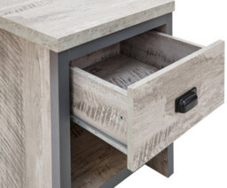 Gfw Boston 1 Drawer Lamp Table Grey - thumbnail 7
