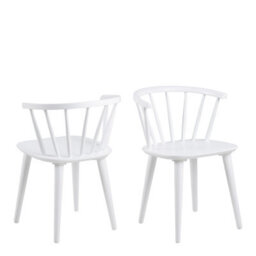 Furniture To Go Ida Dining Chair In White Set Of 2 - thumbnail 1